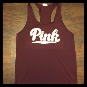 ‘Pink’ VS Maroon Tank Top